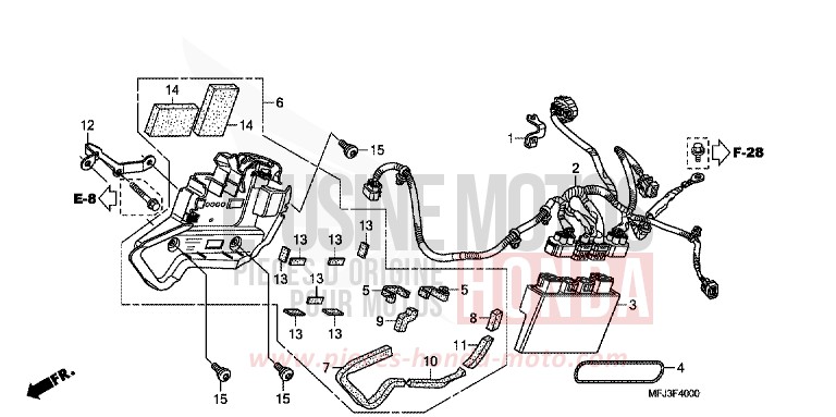 UNITE DE COMMANDE ABS (CBR600RA) de CBR600RR ABS GRAPHITE BLACK (NHB01) de 2010